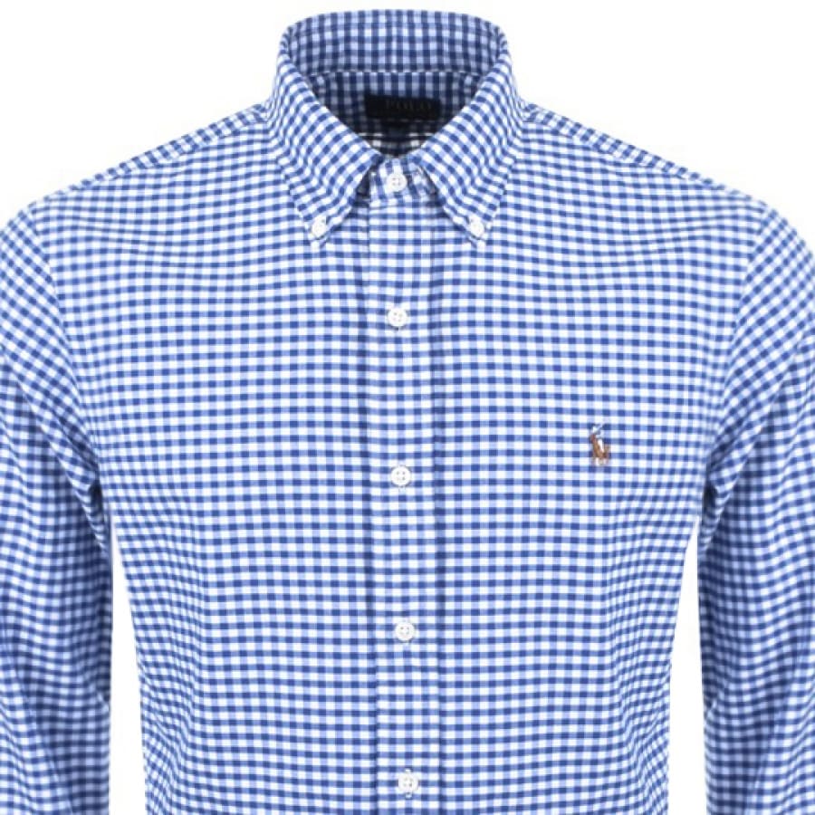 Alternative Image for ProductRalph Lauren Gingham Long Sleeve Shirt Blue2
